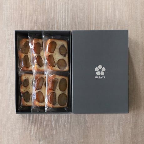 【HISAYA KYOTO】利平栗のパウンドケーキ（6枚入り）