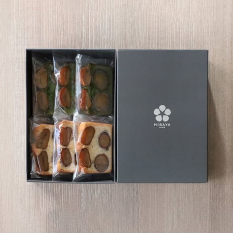 【HISAYA KYOTO】利平栗のパウンドケーキ（6枚入り）