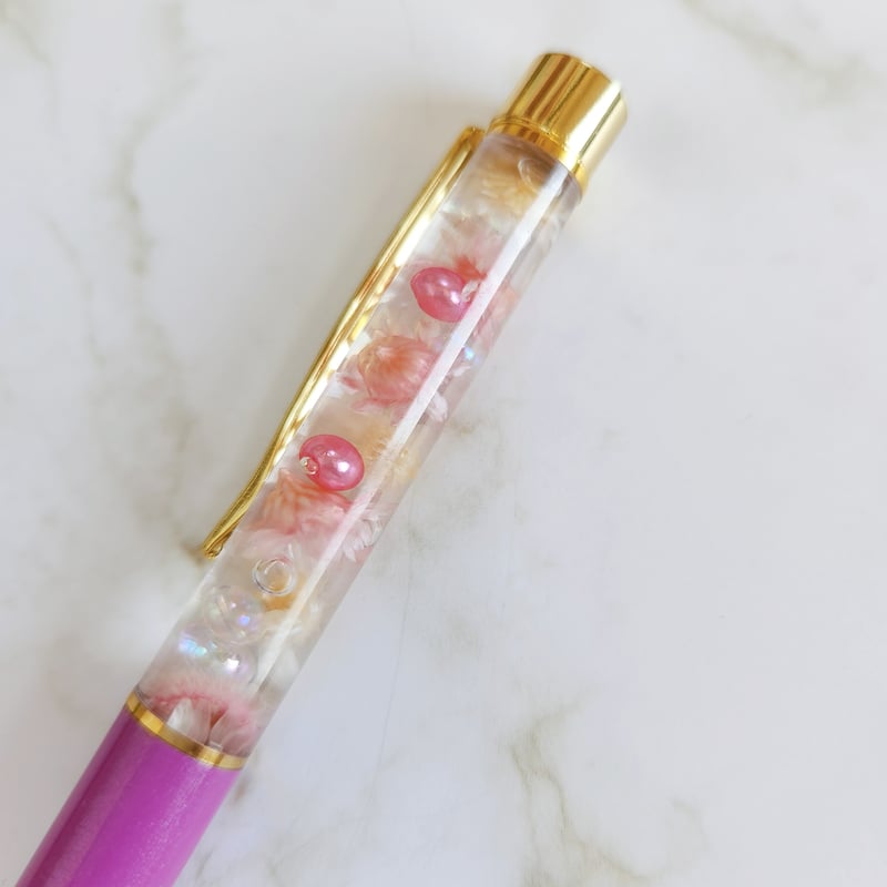 ハーバリウムボールペン【パープル×ピンク】 | K'sLily STORE ハーバリウムボールペン【パープル×ピンク】 | K'sLily STORE