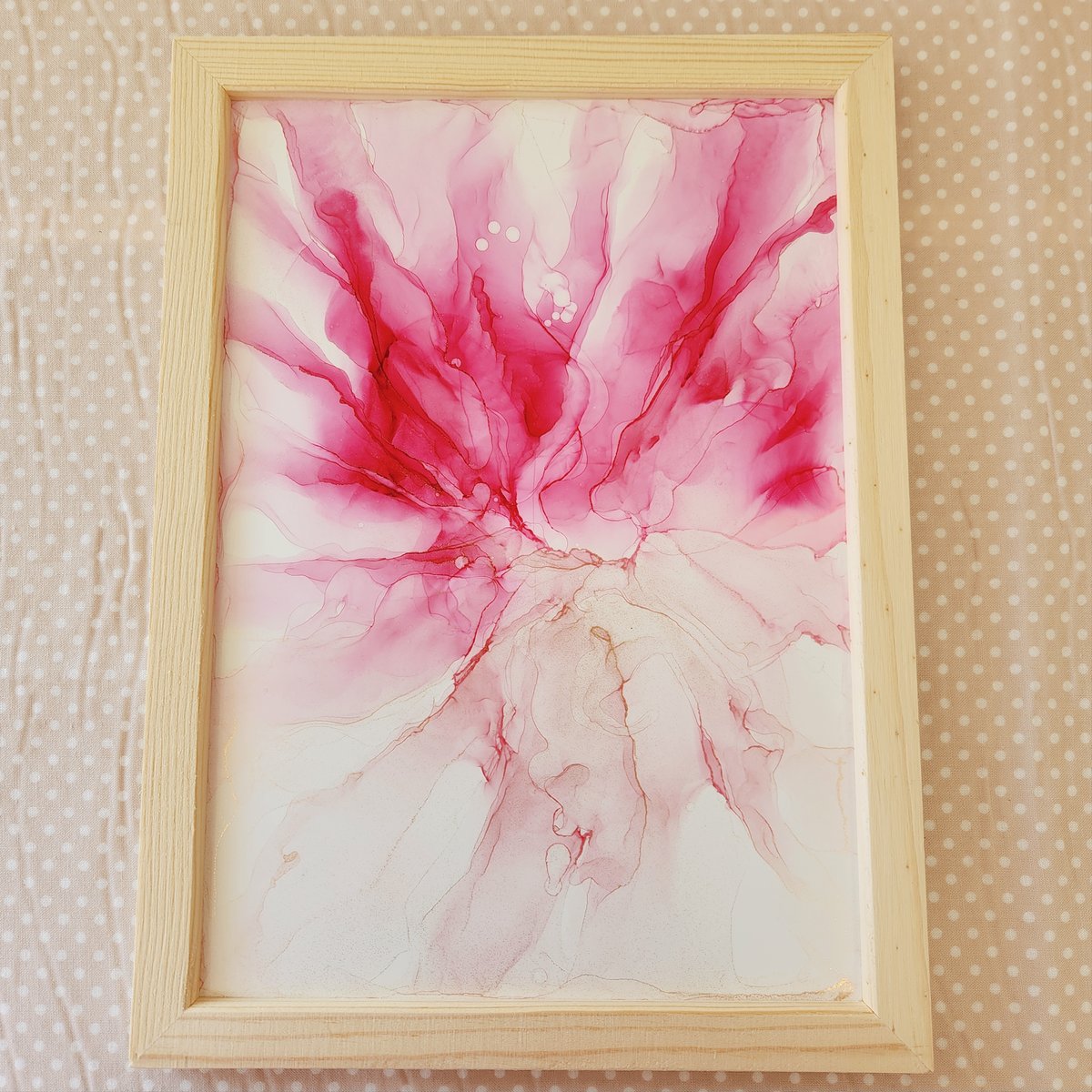 イルカ アルコールインクアート ピンク系 イルカ アルコールインクアート ピンク系 イルカ アルコール