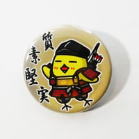 【新品】ひよこ与一 通称ヒヨイチ ご祈願缶バッジ 質素堅実 Ver.