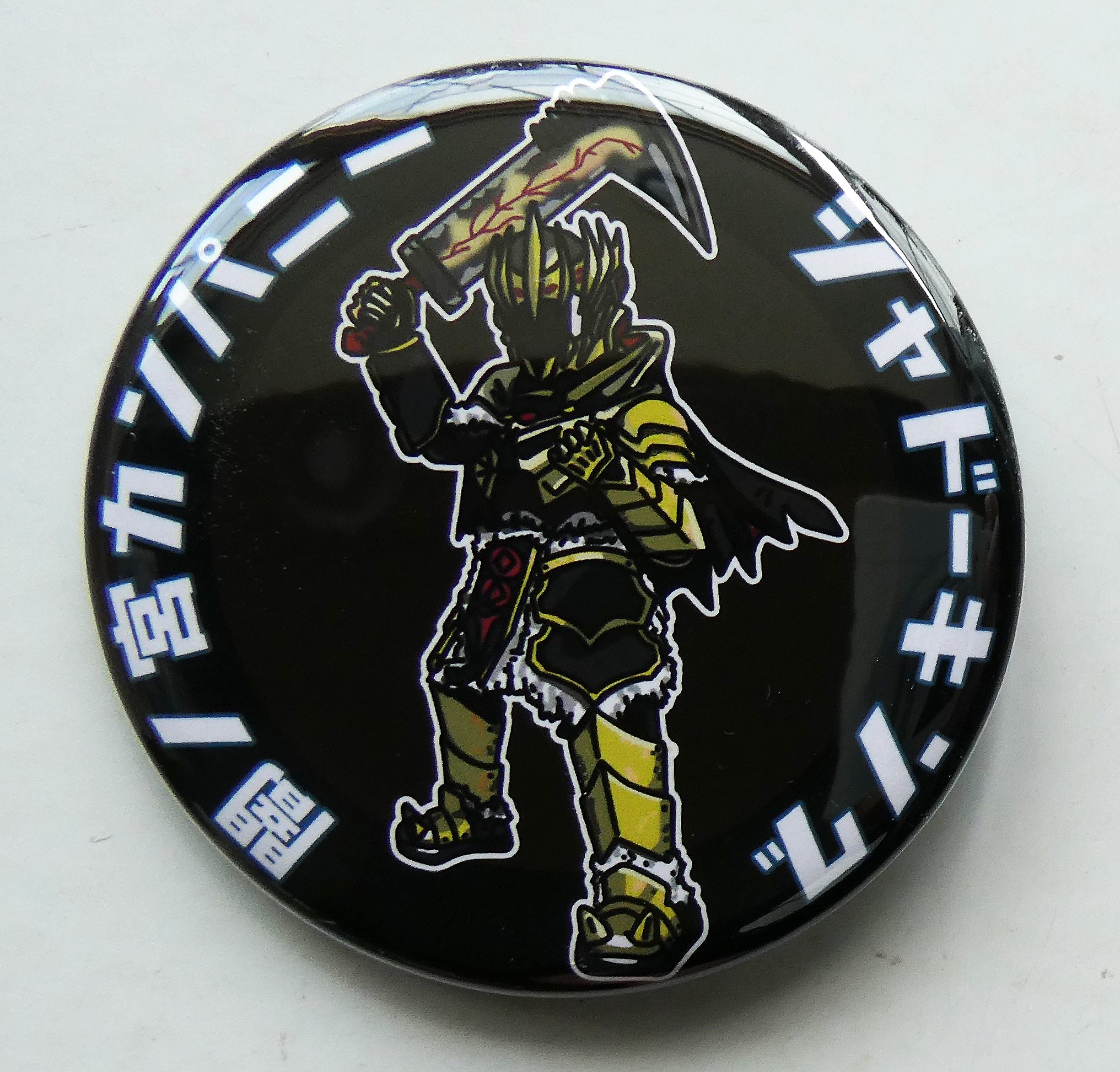 新品】オリオン戦隊LRT シャドーキング 缶バッジ イラスト版 57mm