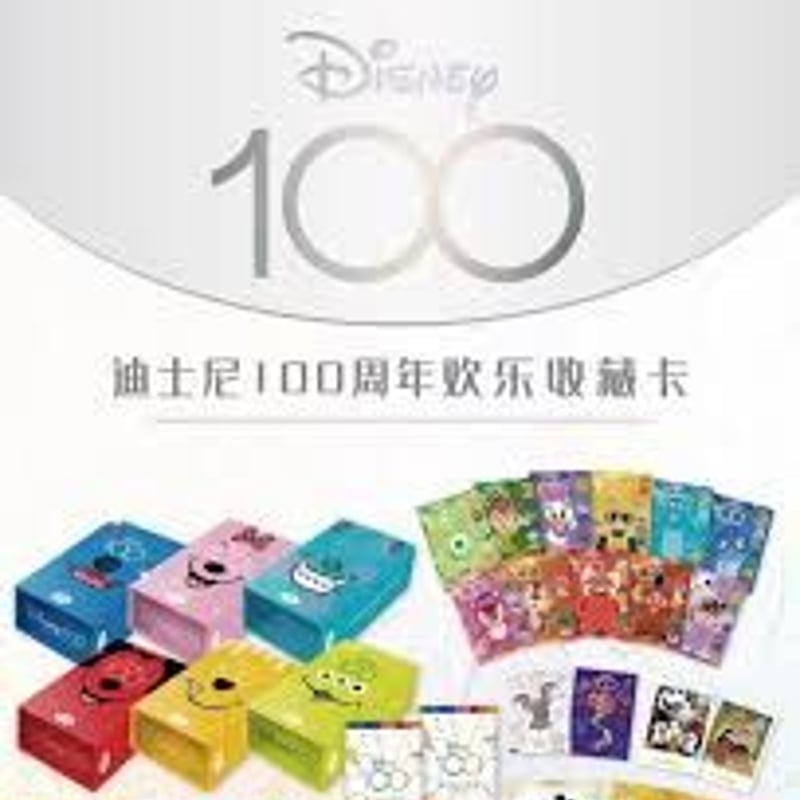 ディズニー Disney 100周年 ジョイフル トレーディングカード 6箱
