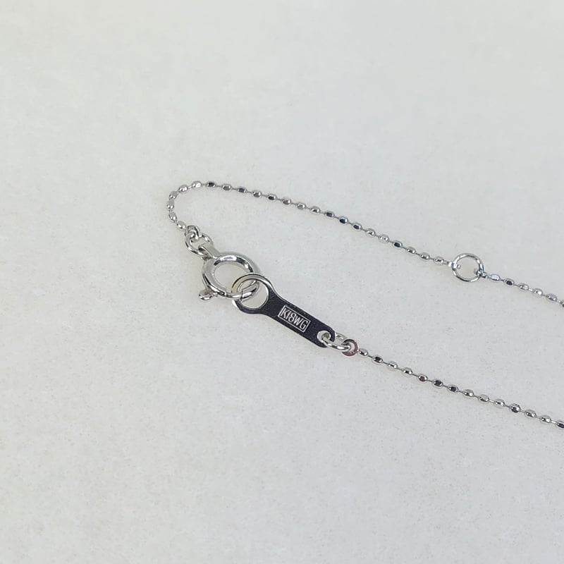 K18WG カットボールチェーン40cm | 工房/Kecchi