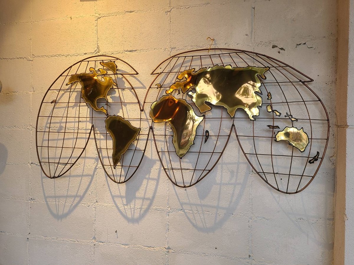 Curtis Jere wall sculpture globe | The NOON