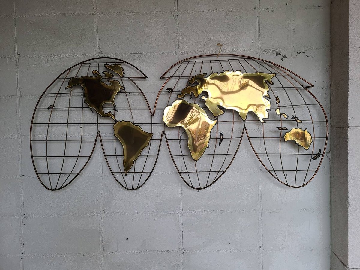 Curtis Jere wall sculpture globe | The NOON