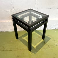 70s Glass Side table