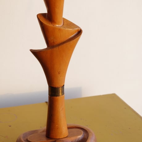 50s wood lamp