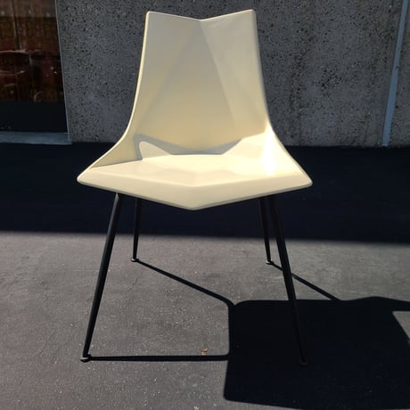 50s Paul McCobb origami chair  whtite