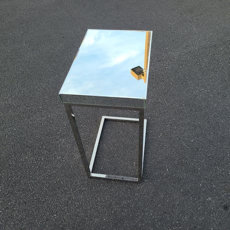 70s Hollywood regency mirror table