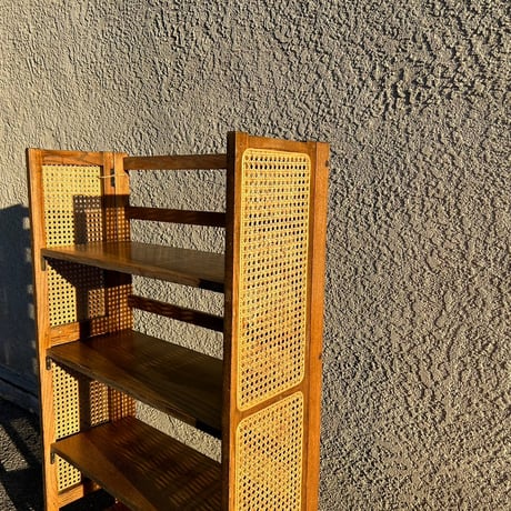 70s Rattan shelf