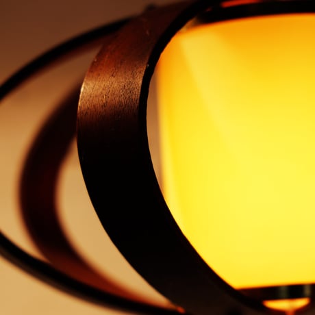 50s Bent wood lamp