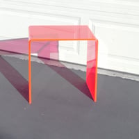 80s Pink Acrylic  table