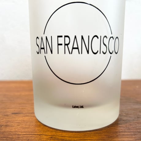 70s San Francisco glass 2set