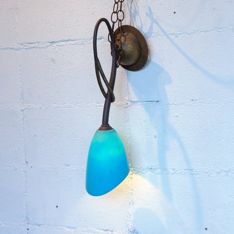 50s Blue wall lamp