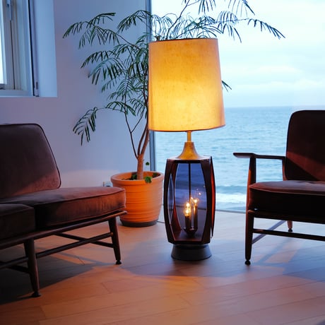 70s wood＆acrylic lamp