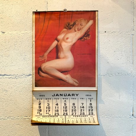 50s Marilyn Monroe dead stock calendar