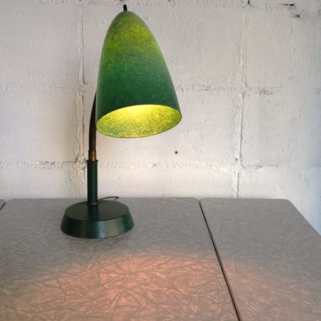 50s Green Fiber glass lamp