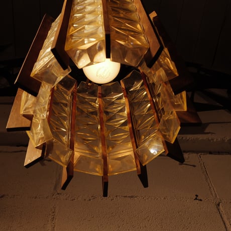 60s Acrylic glass lamp