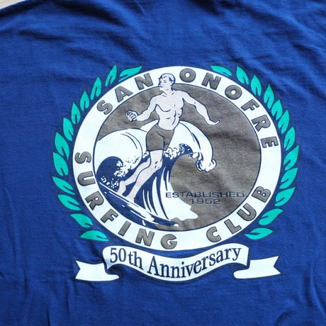 90s San Onofre Surfing Club T Shirt 50th Navy  XL