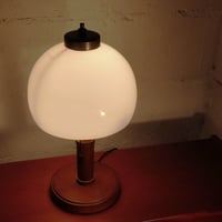 90ｓ Wood ＆ milk glass lamp