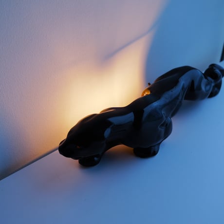 50s Black panther lamp 1