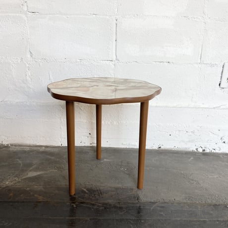 70s English marble shell table
