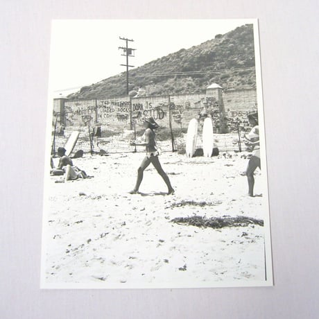 60s Photo Malibu, Surfrider Beach Wall, taken by LeRoy Grannis