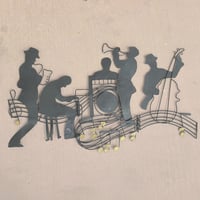 80s Jazz band wall sculpture