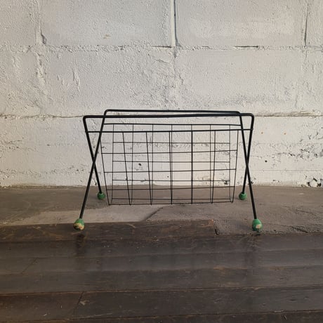 60s Wire magazine rack