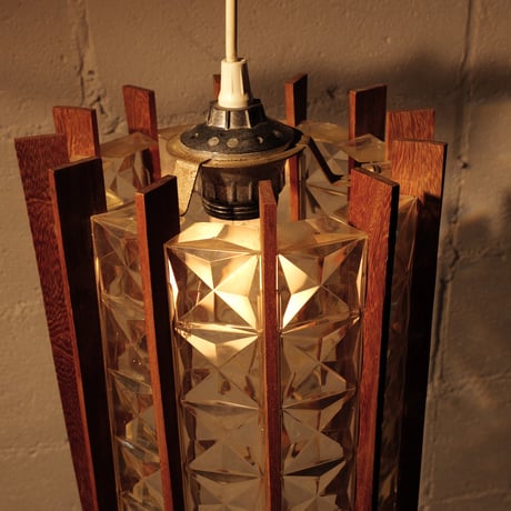 60s Acrylic glass lamp