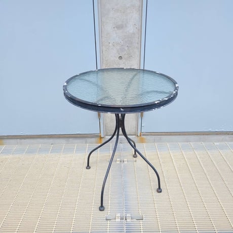 80s Glass table