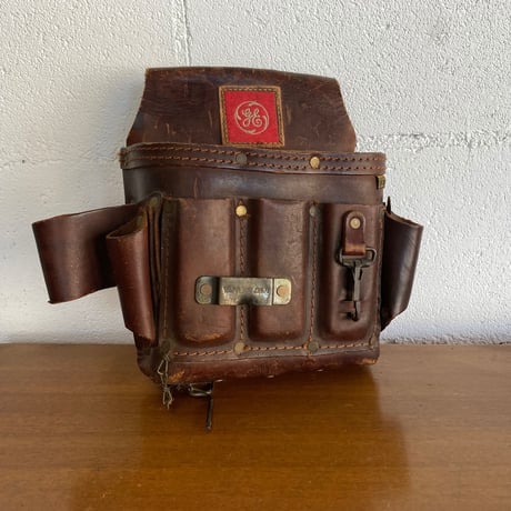 50s GE Leather waist pouch