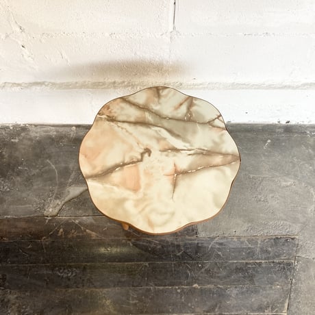 70s English marble shell table