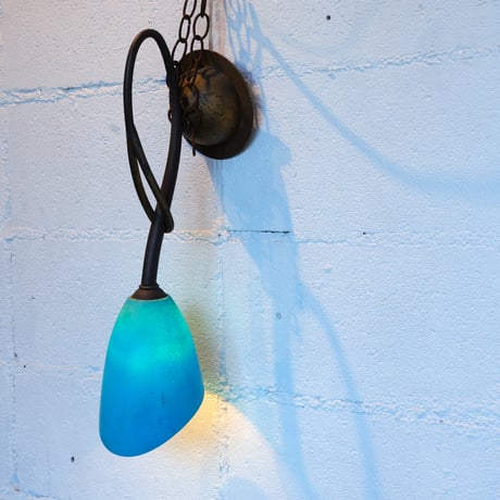 50s Blue wall lamp