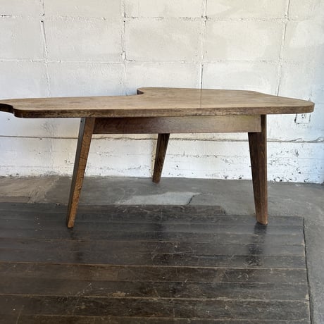 50s Sunburned wood table