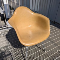 60s Eames   Ochre dark      arm shell chair