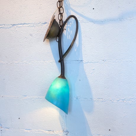 50s Blue wall lamp