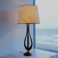 50s wood lamp