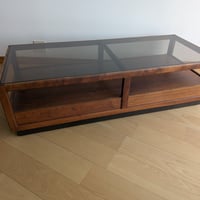 70s Glen Black smoky glass table