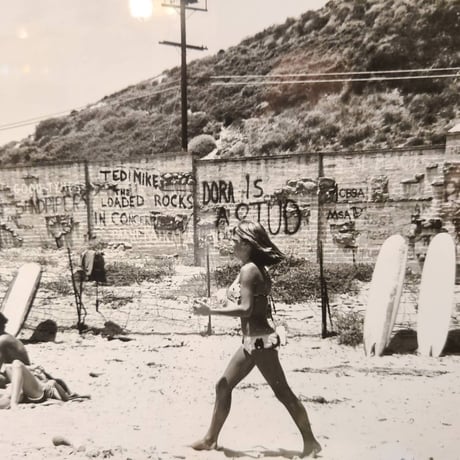 60s Photo Malibu, Surfrider Beach Wall, taken by LeRoy Grannis