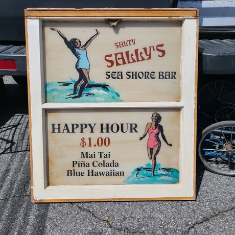 Window sign art SEA SHORE BAR