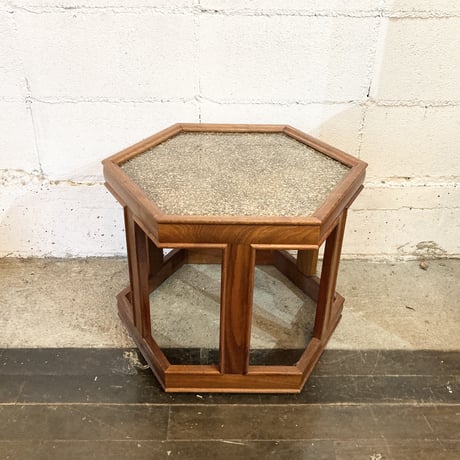 70s BROWN SALTMAN marble low table