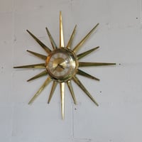 50s Golden Sunburst clock