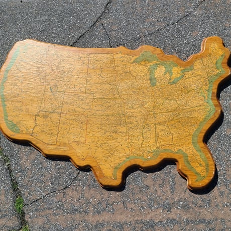 70s USA  Wall hanging MAP