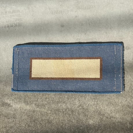 70s Square blue rug