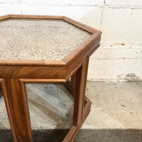 70s BROWN SALTMAN marble low table