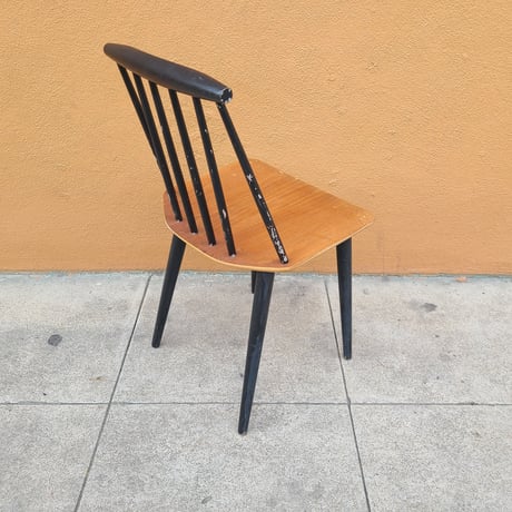 'J77' Stickback Chairs by Folke Palsson for FDB Mobler, Denmark.