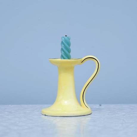 60s yellow Candle stand