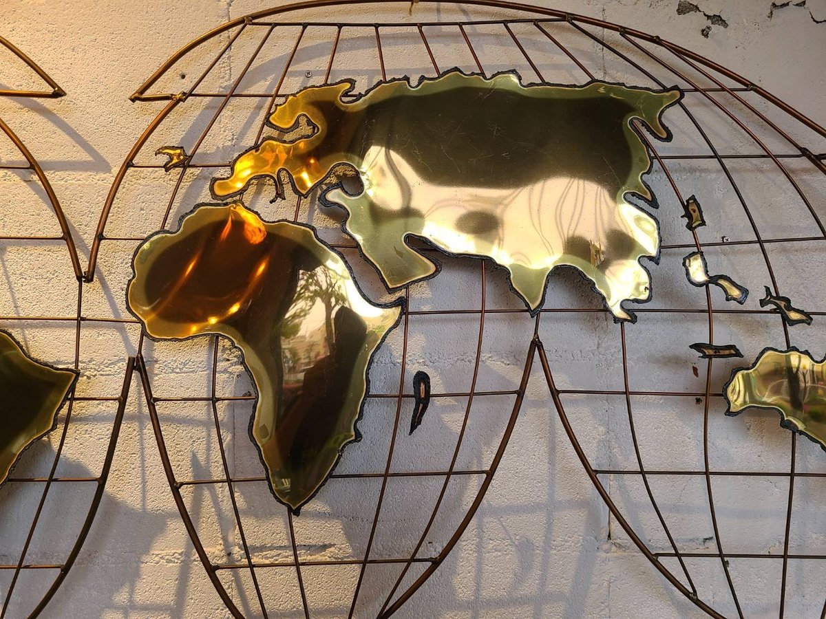 Curtis Jere wall sculpture globe | The NOON